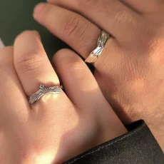 خرید و قیمت حلقه ست نقره نامزدی