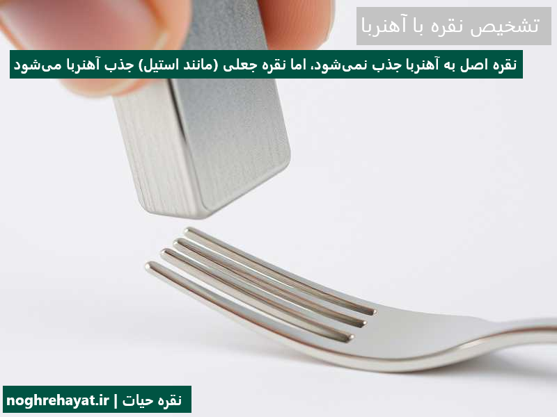 تشخیص نقره با آهنربا