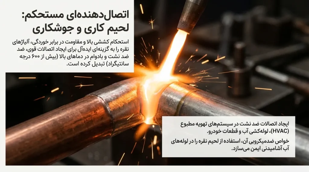 استفاده از نقره در لحیم‌کاری و جوشکاری صنعتی با استحکام بالا