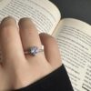 انگشتر نقره قلب| 2.88 گرم| (آبکاری طلاسفید)