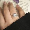 خرید انگشتر نقره زنانه با عیار ۹۲۵ روکش رودیوم ضد حساسیت و مناسب پوست های حساس