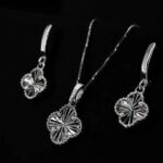 نیم ست ونکلیف نقره با عیار 925