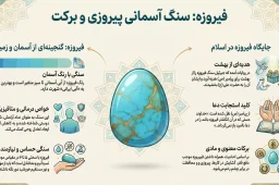 اینفوگرافیک جامع فیروزه خواص انگشتر فیروزه و بهتر است در کدام دست و انگشتر باشد