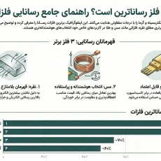 کدام فلز رساناترین روی زمین است 3 فلز برتر (1:نقره 2:مس 3:طلا)