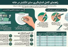 راهنمای کامل تعیین سایز انگشتر نقره زنانه و مردانه در خانه