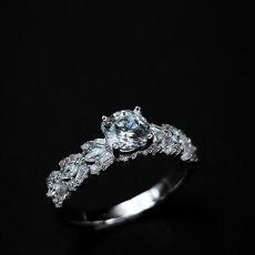 انگشتر پایه جواهری نقره درنا کار سولیتری چشمگیر