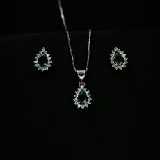 نیم ست اشکی ایتالیایی نقره با ضمانت